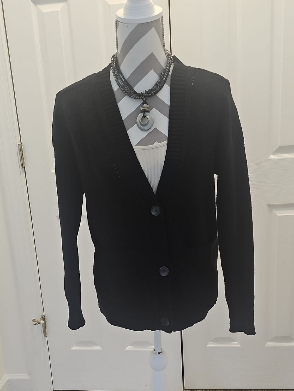Cyrus Black Knit Cardigan